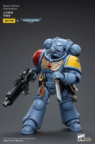 Warhammer 40k Action Figure 1/18 Space Wolves Intercessors 12 cm