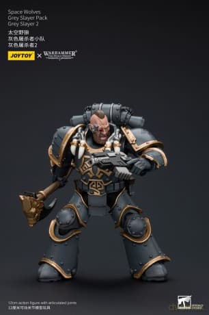 Warhammer The Horus Heresy Action Figure 1/18 Space Wolves Grey Slayer Pack Grey Slayer 2 12 cm