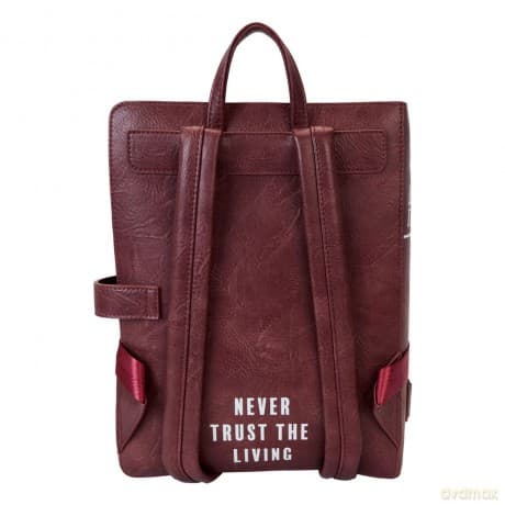 Beetlejuice by Loungefly Backpack Mini Handbook for the recently Deceased Pin Trader