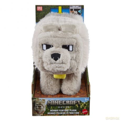 A Minecraft Movie Pluszowa figurka Dennis the Wolf 20 cm