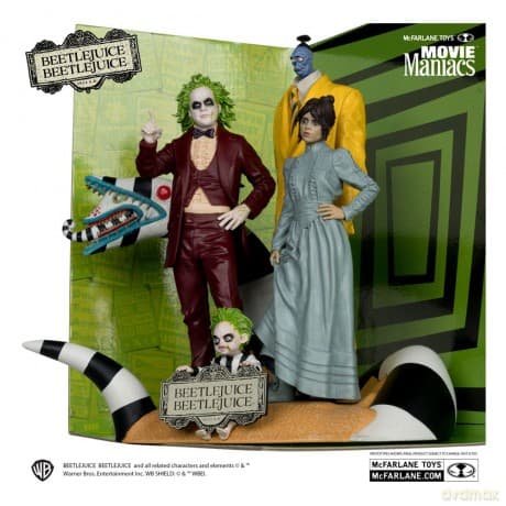 Beetlejuice Beetlejuice Movie Maniacs PVC Statue 4-Pack 15 cm