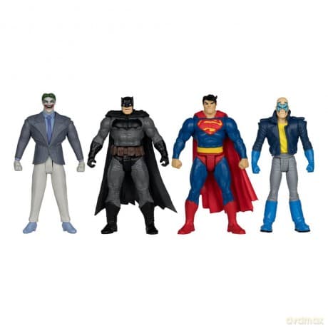 DC Direct Page Punchers Action Figure 4-Pack Batman & Son of Batman & Superman & Joker 7 cm