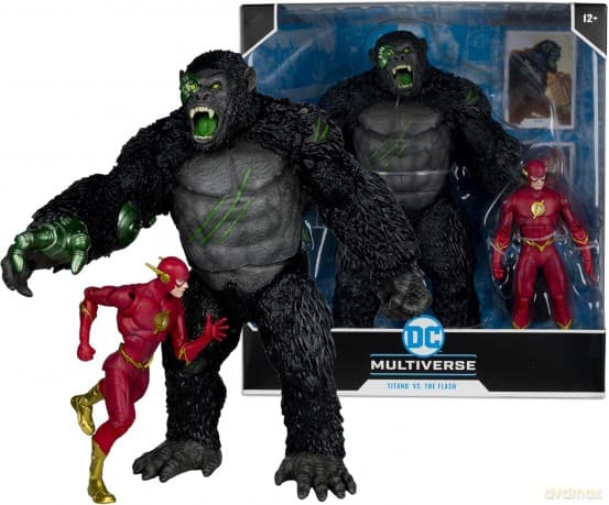 DC Multiverse Action Figure 2-Pack Flash vs. Titano 18 cm