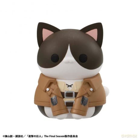 Attack on Titan Mega Cat Project Attack on Tinyan Trading Figures Gathering Scout Regiment danyan! 3 cm Assortment (8)