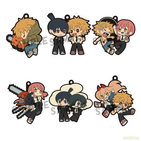 Chainsaw Man Rubber Mascot Buddycolle Rubber Charms 6 cm Assortment (6)