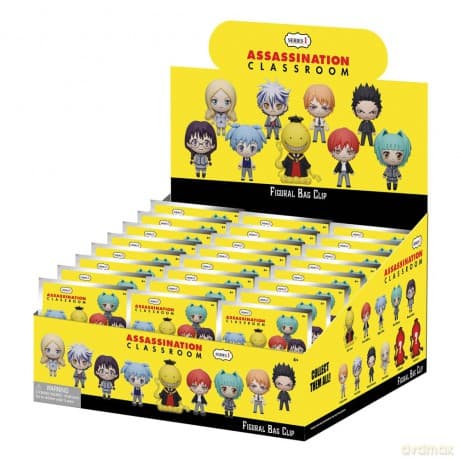Assassination Classroom 3D Foam Bag Clips Series 1 Display (24)