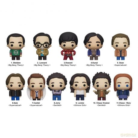 Warner Brothers TV 3D PVC Bag Clips Series 1 Display (24)