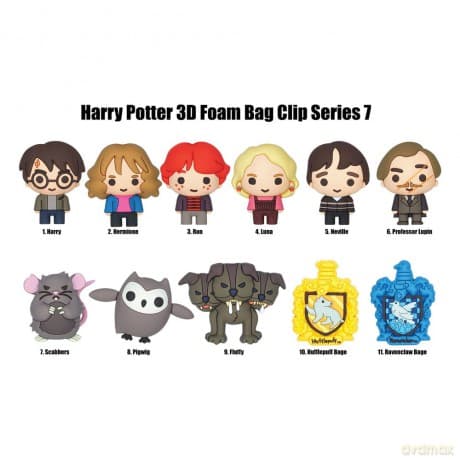 Harry Potter 3D PVC Bag Clips Series 7 Display (24)