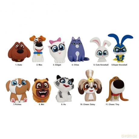 The Secret Life of Pets 3D PVC Bag Clips Series 1 Display (24)