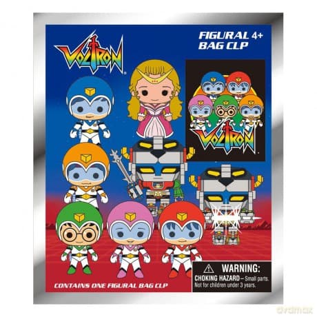 Voltron 3D PVC Bag Clips 40th Anniversary Display (24)