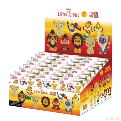 Disney Charm 3D PVC Bag Clips Display Lion King (24)