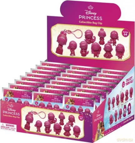 Disney Create your World 3D PVC Bag Clip Princess Series 64 Display (24)
