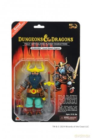 Dungeons and Dragons Scale Action Figure 50th Anniversary Elkhorn on Blister Card 18 cm