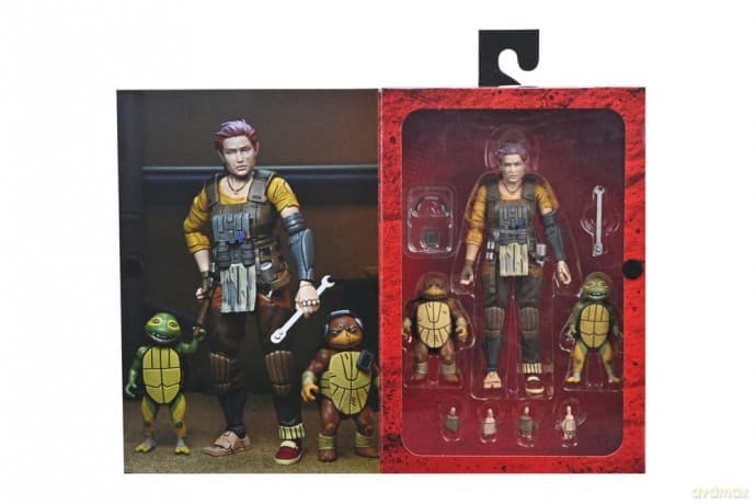 Teenage Mutant Ninja Turtles (The Last Ronin The Lost Years) Action Figure Grammy April with Baby Yi & Moja 18 cm