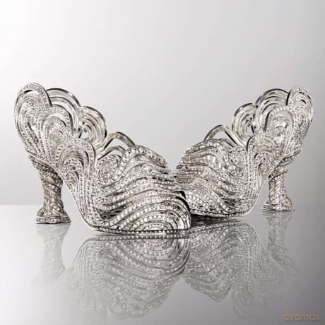 Wicked: For Good Prop Replica Nessarose's Silver Slippers