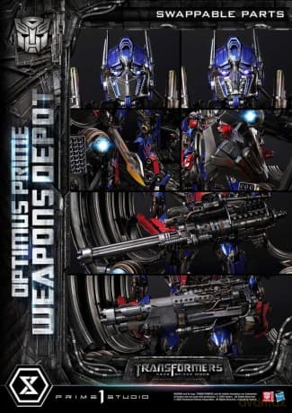 Transformers: Dark of the Moon (Film) Museum Masterline Statue Optimus Prime Weapons Depot 127 cm