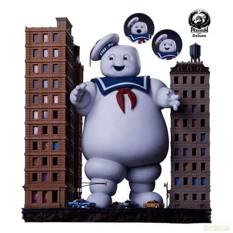 The Ghostbusters Diorama Statue Stay Puft Marshmallow Man Deluxe Edition 74 cm