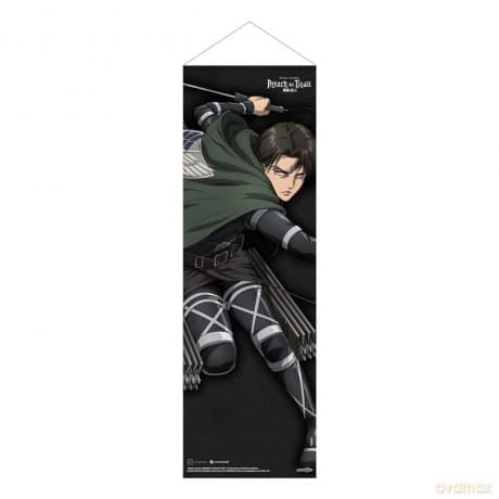 Attack on Titan Slim Wallscroll Levi 30 x 90 cm
