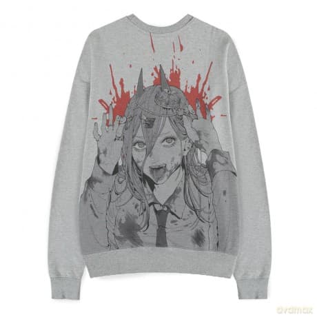 Chainsaw Man Sweater Power Grey Melange Size S