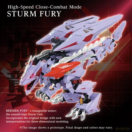 Zoids Model Kit Accesoory Set AM-Z01CP Berserk Fury Sturm & Jagd Unit