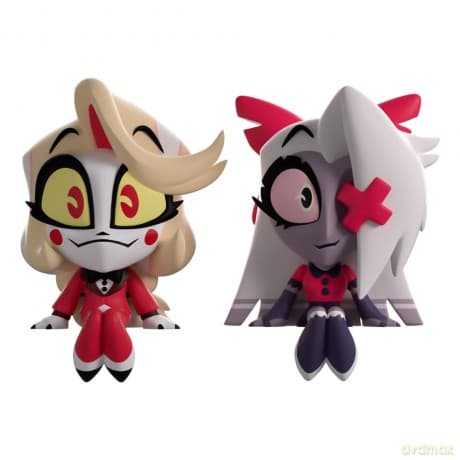 Hazbin Hotel Vinyl Figures Charlie & Vaggie Monitor Buddiez