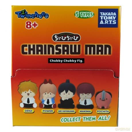 Chainsaw Man Twinchees Mini Figures Chubby Chubby 5 cm Display (24)