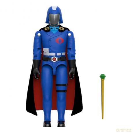 GI Joe ReAction+ Action Figure Wave 06 Cobra Commander (Movie, Black Cape) 10 cm