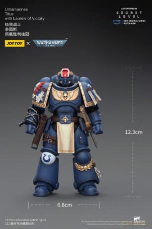 Warhammer 40,000 Action Figure Ultramarines Titus with Laurels of Victory 13 cm
