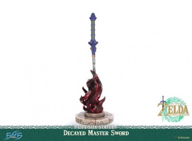 The Legend of Zelda: Tears of the Kingdom Life Size Statue 1/1 Decayed Master Sword 28 cm