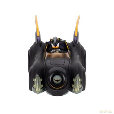 DC x Sonic - The Hedgehog Action Figure with Vehicle Shadow Batman & Batmobile 6 cm
