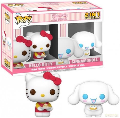 Hello Kitty Exclusive Box Cinnamoroll & Hello Kitty with Cake Assembled