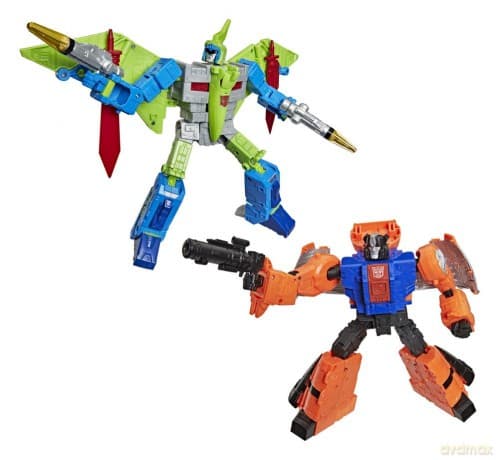 Transformers Age of the Primes Leader Class Action Figure 2-Pack G2 G2 Dinobot Swoop & G2 Dinobot Sludge 19 cm