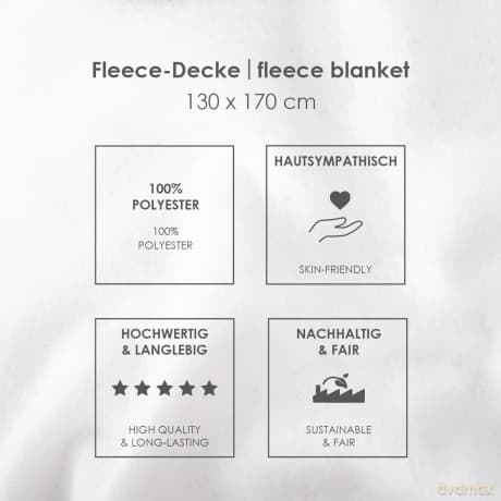 Wednesday Fleece Blanket 130 x 170 cm