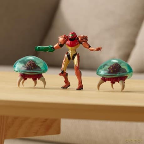 World of Nintendo Metroid Mini Figure 3-Pack Samus Bounty Hunter 6 cm
