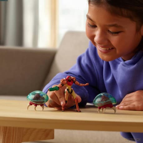 World of Nintendo Metroid Mini Figure 3-Pack Samus Bounty Hunter 6 cm