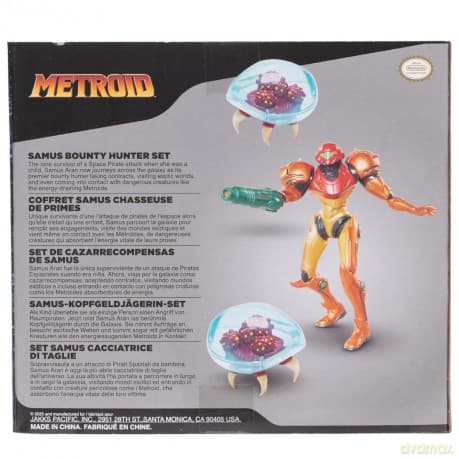 World of Nintendo Metroid Mini Figure 3-Pack Samus Bounty Hunter 6 cm