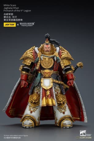 Warhammer The Horus Heresy Action Figure White Scars Jaghatai Khan Primarch of the Vth Legion 19 cm