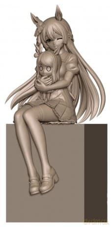 Umamusume: Pretty Derby XStellar PVC Statue Satono Diamond Sitting Ver. 20 cm [FIGURKA]