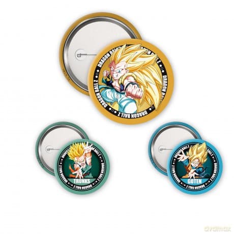 DRAGON BALL - Badge Pack - DBZ/Trunks, Goten & Gotrunks