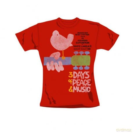 Woodstock 40th Anniversary: Update 69 (girl) Red (L) [T-SHIRT]