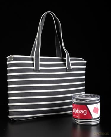 Torba z taśmy suwakowej Zipbag mała czarna