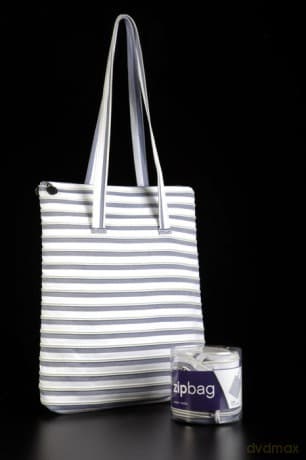 Torba z taśmy suwakowej Zipbag średnia biała