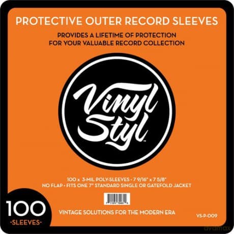 Vinyl Styl: 100 Pack Protective Outer Single Record Sleeves