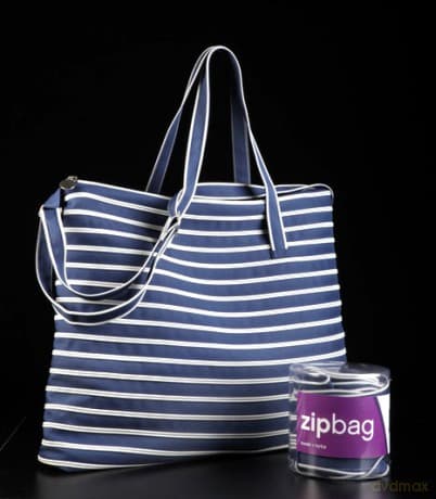 Torba z taśmy suwakowej Zipbag duża niebieska