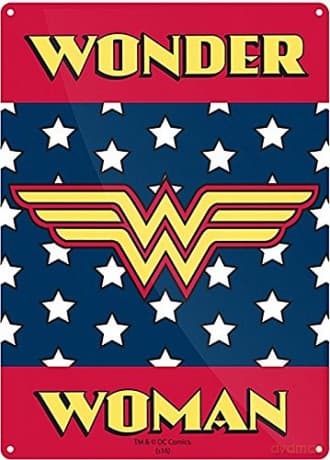 Wonder Woman: Logo A5 Metal Wall Sign