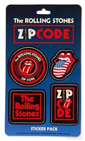 The Rolling Stones: Zip Code 2015 Zestaw naklejek