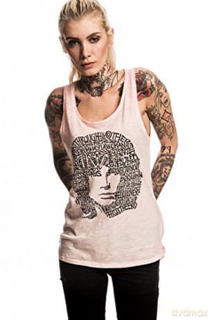 The Doors: Jim Lyrics (Cool White - Small) (Tank Shirts)