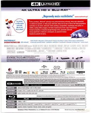 Sekretne życie zwierzaków domowych [Blu-Ray 4K]+[Blu-Ray]