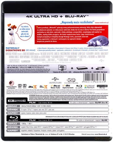 Sekretne życie zwierzaków domowych [Blu-Ray 4K]+[Blu-Ray]