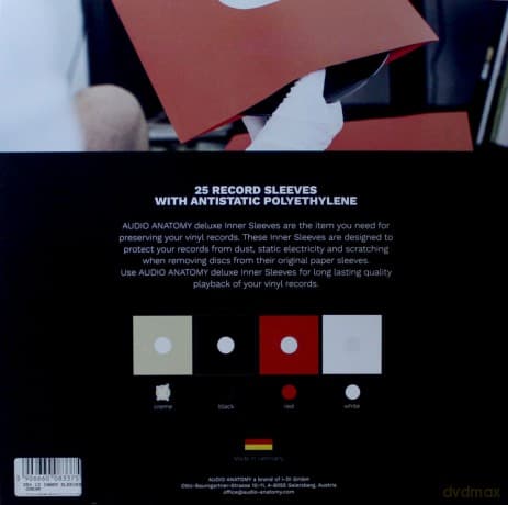 Audio Anatomy: 25 Creme Lp - 12 Inch Inner Sleeves Audiophile Deluxe Poly-Lined Double Center Hole